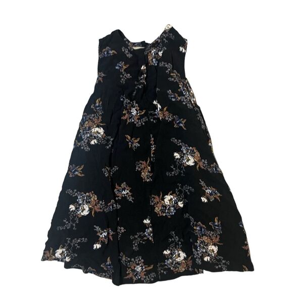 Free People Snap Out Of It Mini Swing Dress Choker Black Floral Medium - Picture 4 of 9